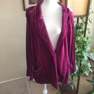 Ava & viv got pink velvet blazer with pockets